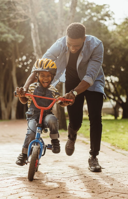 Boy on bike